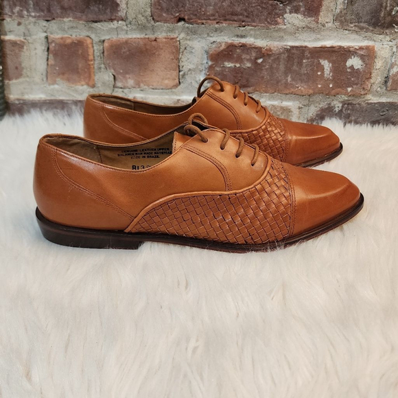 Anne Marino Brown Leather Loafers, Size 9 - Picture 6 of 14